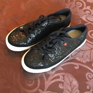 Brand New Girls Black Sequined UGG Sneakers